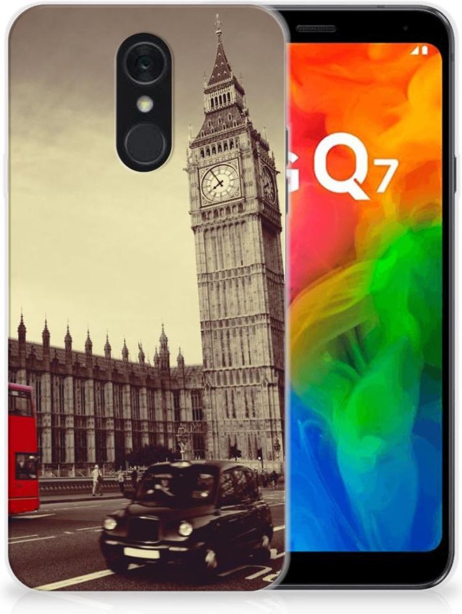 LG Q7 Siliconen Back Cover Londen