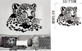 3D Sticker Decoratie Dier Luipaard Ogen Decal Woonkamer Vinyl Carving Muurtattoo Sticker voor Kinderkamer Home Raamdecoratie - Leopard1 / Large