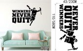Sticker Decoratie Honkbalspeler Shorting With BIg Baseball Vinyl Wall Sticker Home Slaapkamer Art Design Sport Series Wallpaper - 4086 / Small