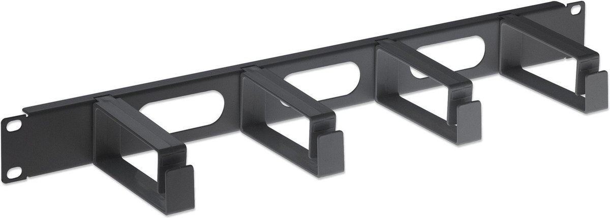 Intellinet 711074 19 inch Kabelgeleiding voor patchkast 1 HE Zwart (RAL 9005)