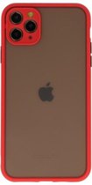 Hoesje Geschikt voor de iPhone 11 Pro Max - Hard Case Backcover Telefoonhoesje - Rood