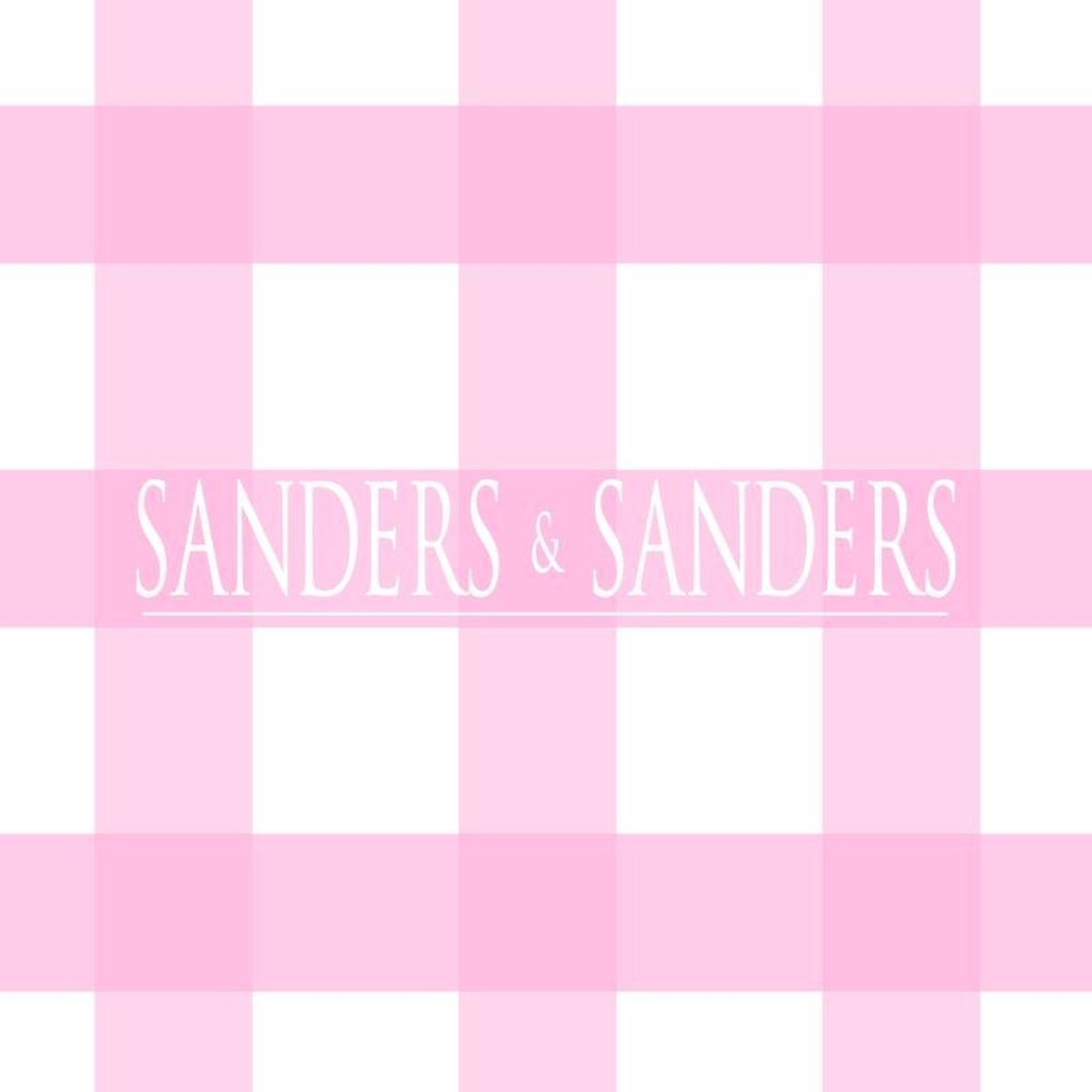 Sanders & Sanders behang ruiten zacht roze - 53 cm x 10.05 m - 935248