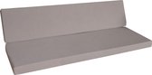 Wood4you - Loungekussen - Strakke kussens  Taupe- 190Lx53D