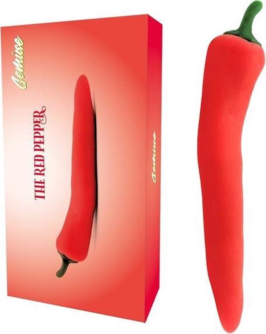 Gemüse - The Red Pepper - Vibrerende Groente Vibrator - 10 snelheden