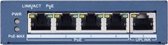 Hikvision Digital Technology DS-3E0505P-E netwerk-switch Unmanaged Gigabit Ethernet (10/100/1000) Power over Ethernet (PoE) Blauw