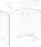 Plastic Doosjes 9,5x5,4x7,6cm Kristalhelder met Autolock Bodem (25 stuks)
