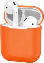 Siliconen Hoes voor Apple AirPods 2 Case Ultra Dun Hoes - Donker Oranje