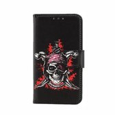 FONU Boekmodel Hoesje Doodskop iPhone 6S / 6