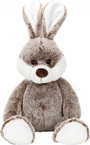 Pluche bruine konijn/haas knuffel 22 cm - Paashaas knuffeldieren - Speelgoed voor kind