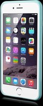 Apple iPhone 6/6s Plus Hoesje - Mobigear - Crystal Serie - Hard Kunststof Backcover - Transparant / Turquoise - Hoesje Geschikt Voor Apple iPhone 6/6s Plus
