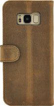 Valenta Classic Luxe Galaxy S8 Hoesje Leer Bookcase Vintage Bruin