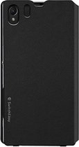 SwitchEasy Flip Telefoonhoesje geschikt voor Sony Xperia Z1 Hoesje Hardcase Bookcase - Zwart