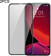 Baseus Full Screen Curved Privacy Glazen Screenprotector 2-Pack iPhone 11 Pro / XS / X