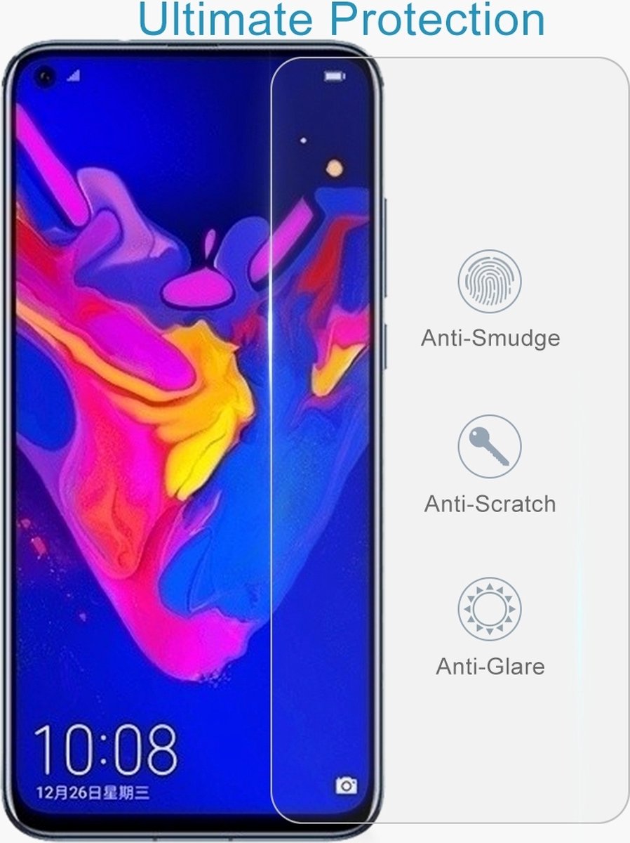Mobigear Screenprotector geschikt voor HONOR View 20 Glazen | Mobigear Screenprotector - Case Friendly