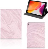 iPad 10.2 (2019) | iPad 10.2 (2020) | iPad 10.2 (2021) Leuke hoesje  Marble Roze