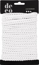 Ruban Dentelle Crochet Colortime Blanc 10 M