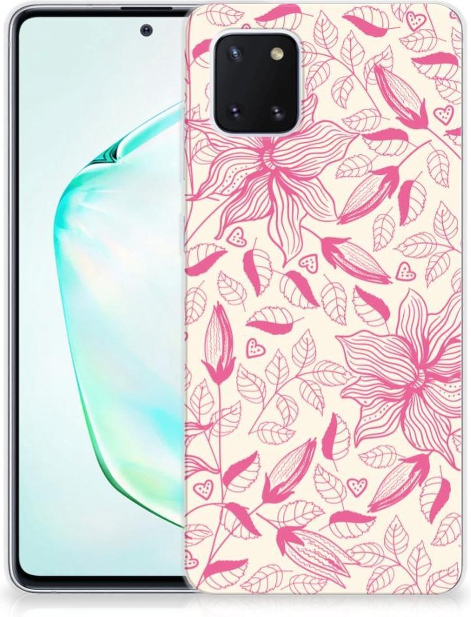 Samsung Galaxy Note 10 Lite TPU Case Pink Flowers