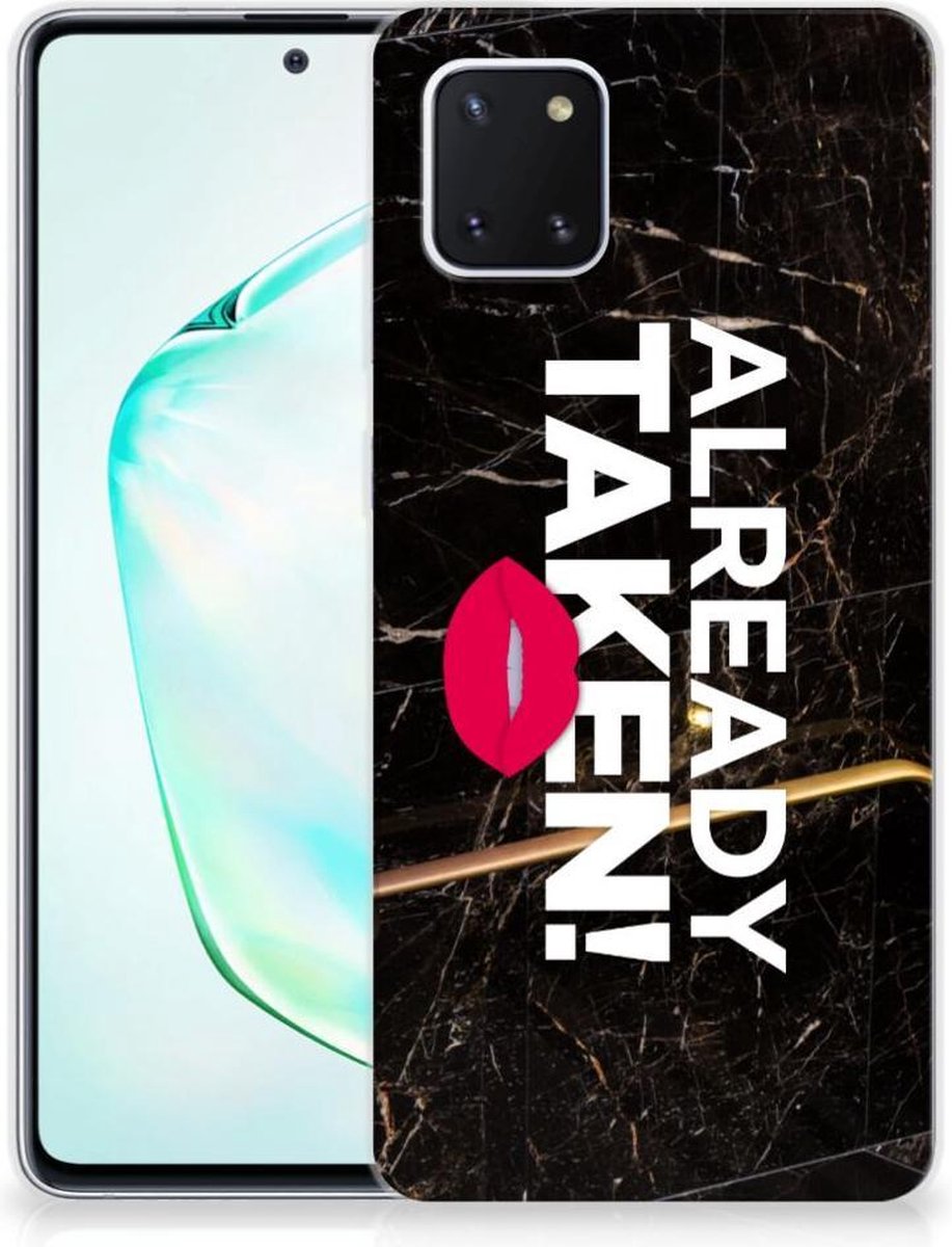 Samsung Galaxy Note 10 Lite Siliconen hoesje met naam Already Taken Black