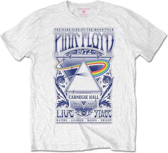 Pink Floyd - Carnegie Hall Poster Kinder T-shirt - Kids tm 4 jaar - Wit