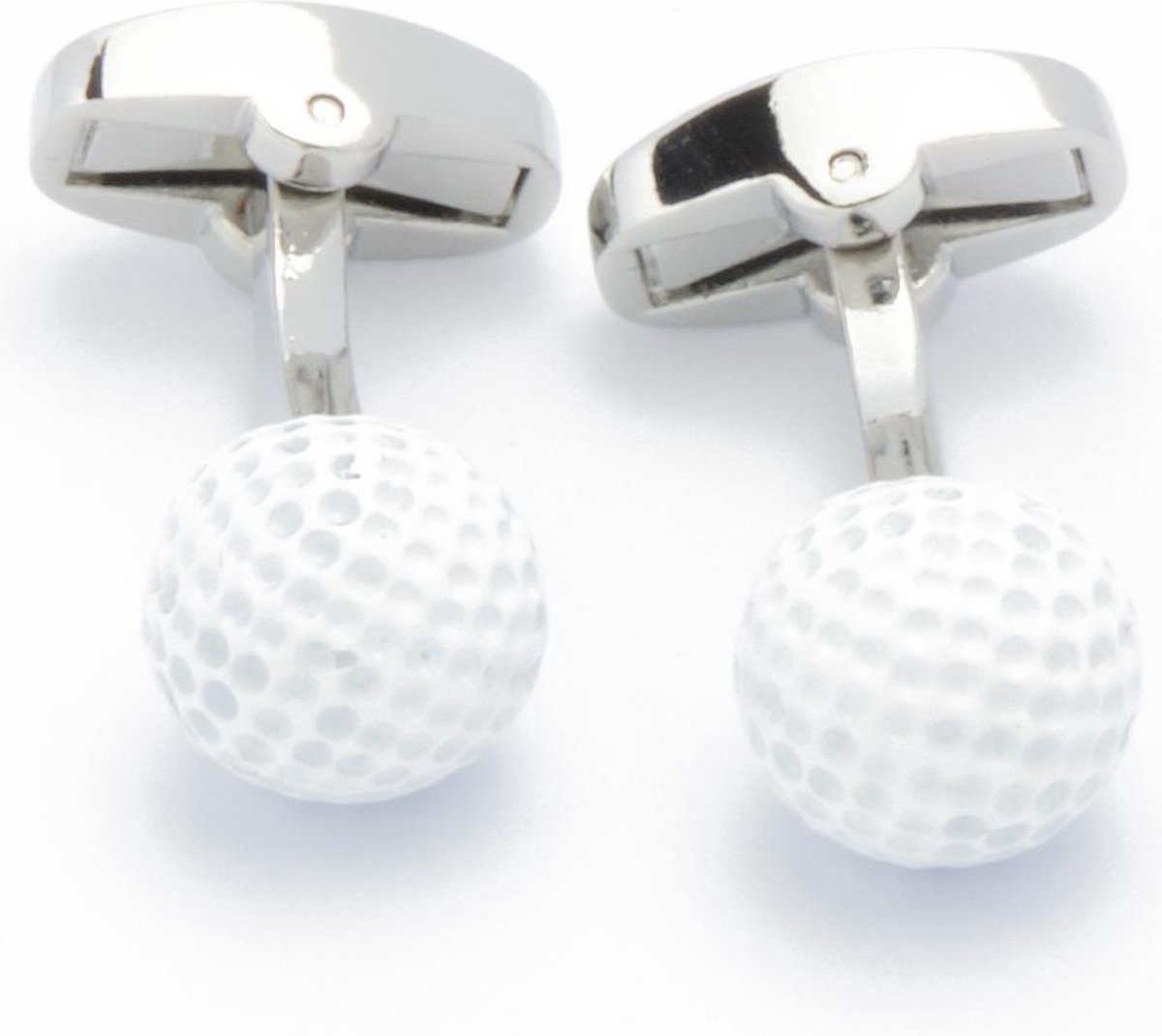 Manchetknopen - Golfbal Twee Witte Golfballen - EdelManchet