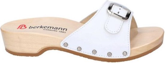 Berkemann -Dames - wit - slippers & muiltjes - maat 41.5