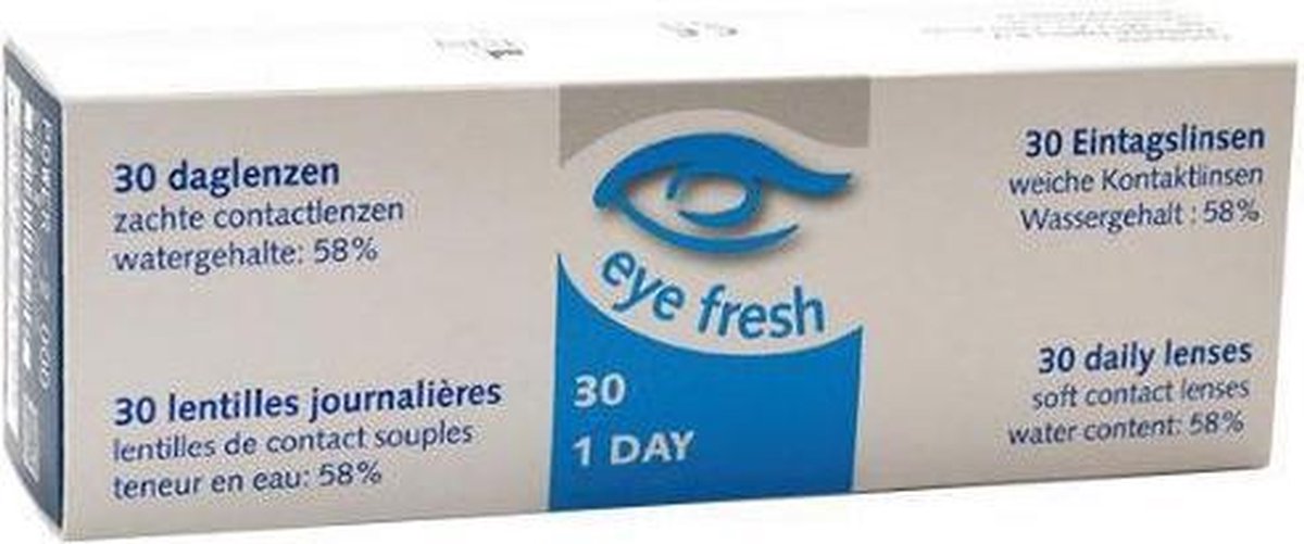 Eye Fresh zacht daglenzen -0,50 - 30 stuks