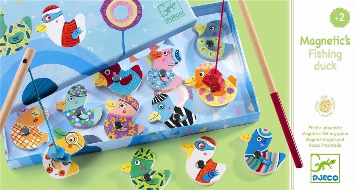 Djeco DJ01654 Magnetic Fishing Games, Mixed,Small : : Toys &  Games