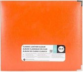 We R Memory Keepers faux leather album 12x12" orange soda - 1 stuk