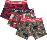 Vingino boxershorts 3-pack camoutrip camouflage green
