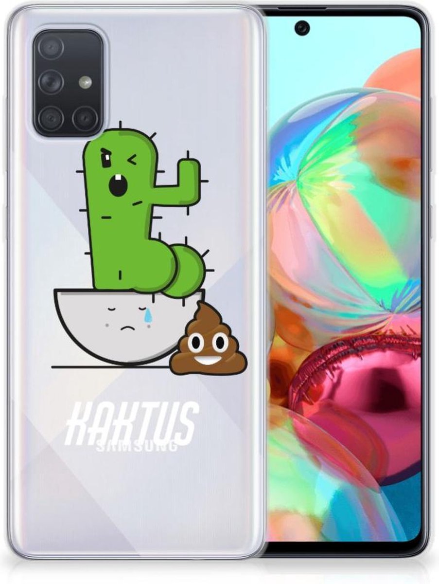 Samsung Galaxy A71 Telefoonhoesje met Naam Cactus Poo