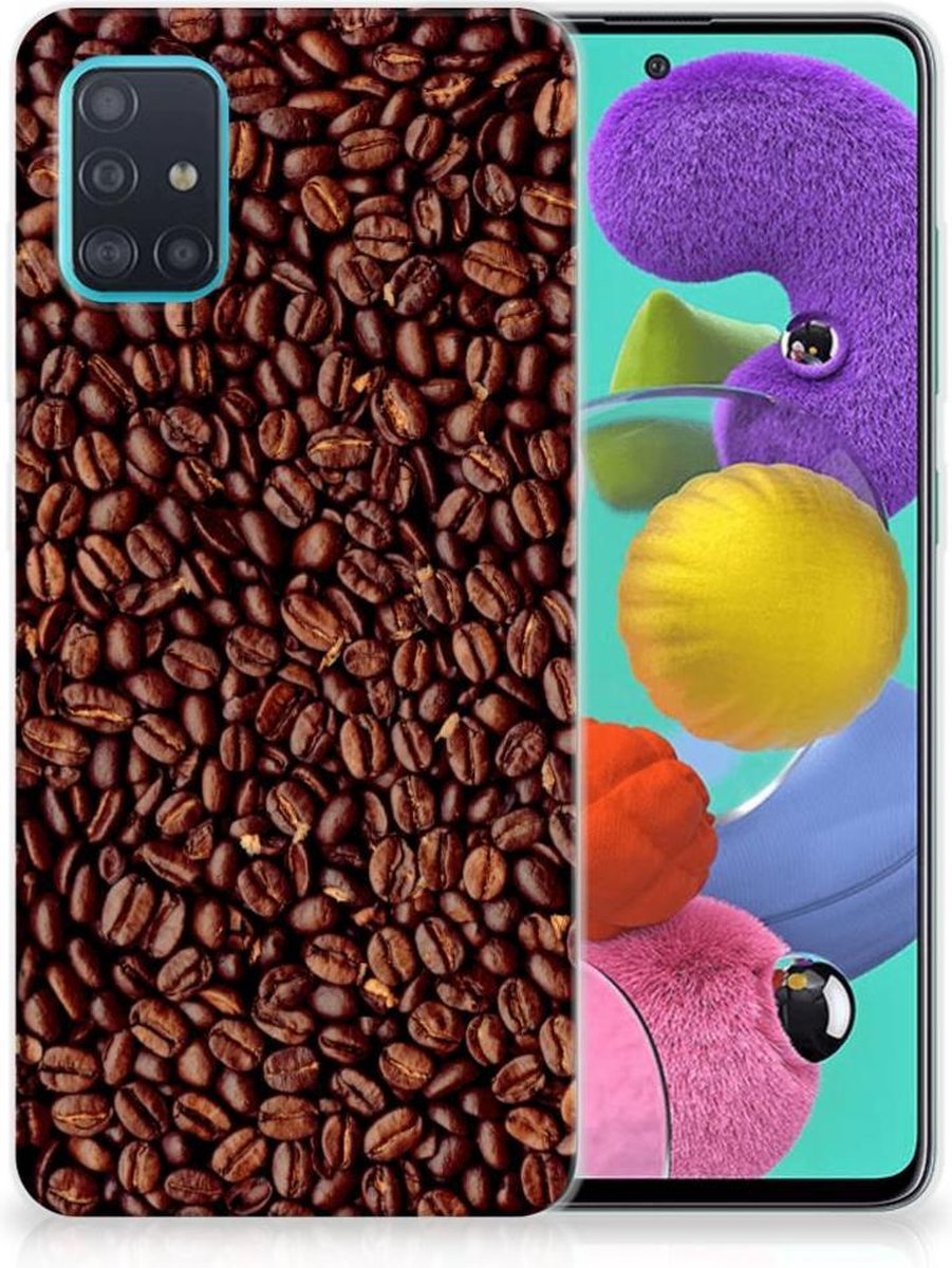 Samsung Galaxy A51 Siliconen Case Koffiebonen