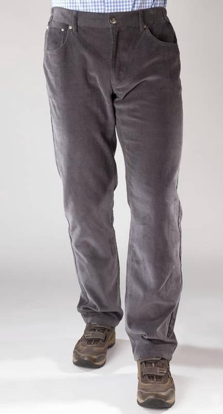 Westfalia Stretch corduroy broek met elastische taille grijs maat 48 |  bol.com