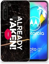 Telefoon Hoesje Motorola Moto G8 Power Leuk TPU Back Cover Already Taken Black