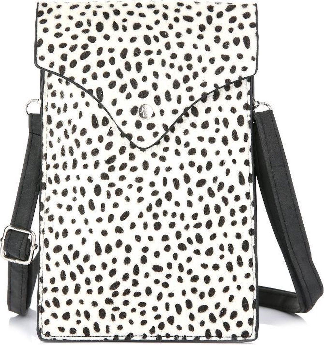 Klein Tasje Cheetah White - Telefoontasje