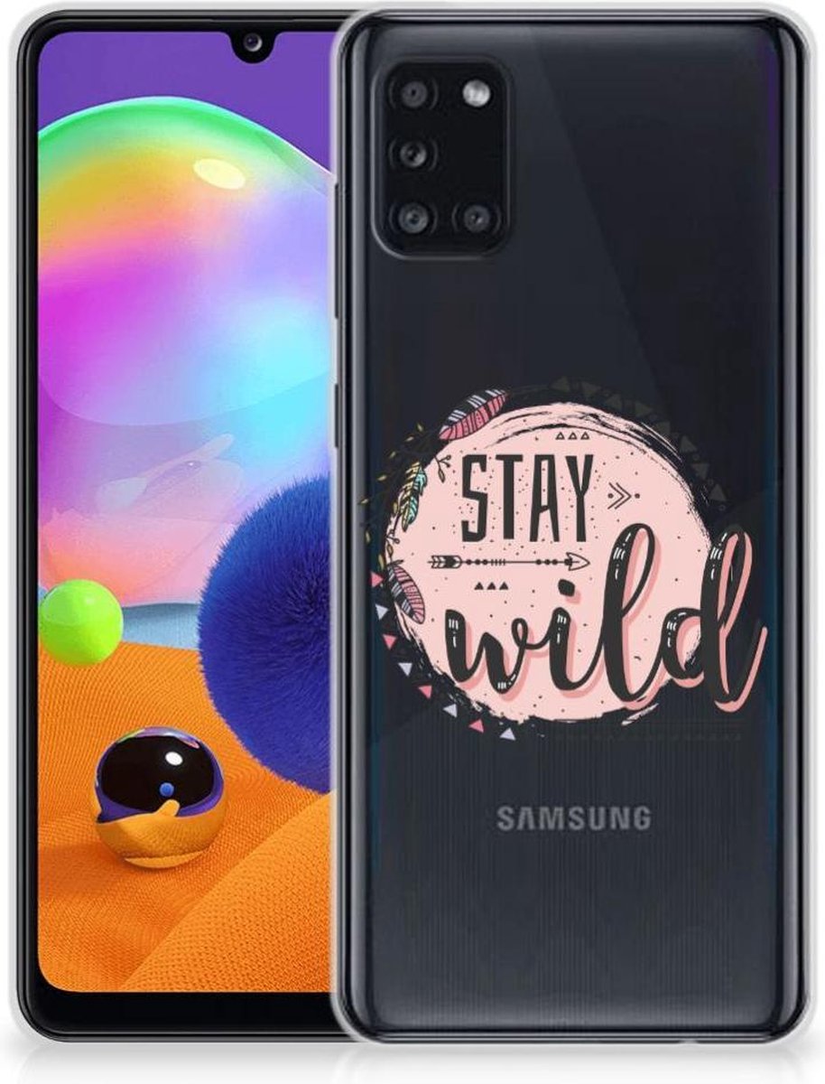 Samsung Galaxy A31 Telefoonhoesje met Naam Boho Stay Wild
