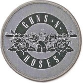 Guns N' Roses - White Circle Logo Patch - Grijs