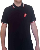 The Rolling Stones Polo shirt -M- Classic Tongue Zwart