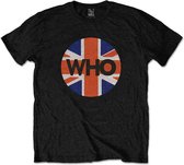 The Who Heren Tshirt -M- Union Jack Circle Zwart