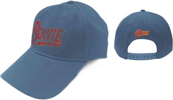 David Bowie - Flash Logo Baseball pet - Blauw