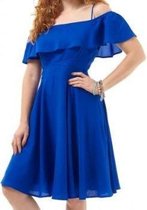 Royal Darcey Dress Blue . Jurk - Vrouwen Jurk - Dames Jurk