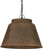 relaxdays Hanglamp roest industrieel bruin, pendellamp, plafondlamp, corrosie, geoxideerd