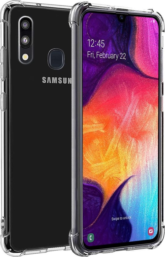 Een nacht Min Soms soms Samsung Galaxy A30 Hoesje Transparant Case Hoes Shock Proof Cover | bol.com