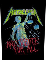 Metallica Rugpatch And Justice for All Zwart