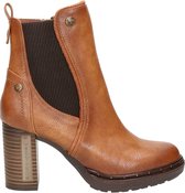 Mustang dames enkellaars - Cognac - Maat 42