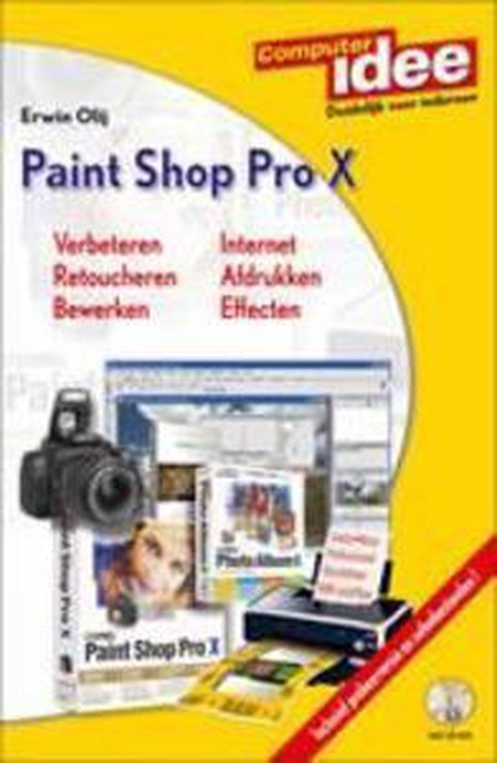 Cover van het boek 'Paint Shop Pro X + CD-ROM' van Erwin Olij