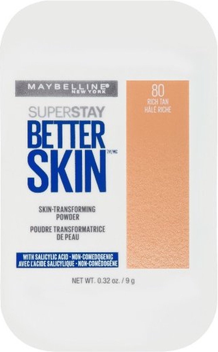 Maybelline Super Stay Better Skin Powder Foundation - 80 Rich Tan - Maybelline