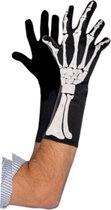 Amscan Handschoenen Skelet Heren One-size Synthetisch Zwart/wit
