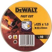 DeWalt DT3507 Doorslijpschijf - 125 x 22,23 x 1,0mm - RVS - inox (10st)