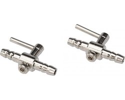 Aqua Della Metalen doorvoerkraan voor slang 2ST - 4/6MM