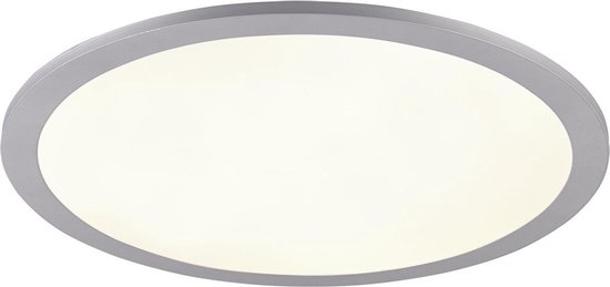 LED Plafondlamp - Plafondverlichting - Trion Tiberon - 20W - Natuurlijk Wit 4000K - Rond - Mat Titaan - Kunststof
